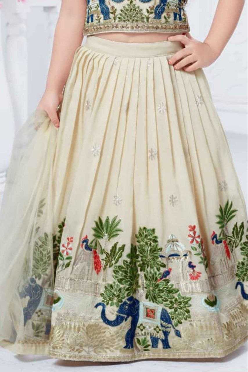 Ynf Muslin KESH461 162 Kids Wear Wholesale Kids Lehenga Kids Ethnic Wear Kids Diwali Clothes Manufacturer- Kids Exports