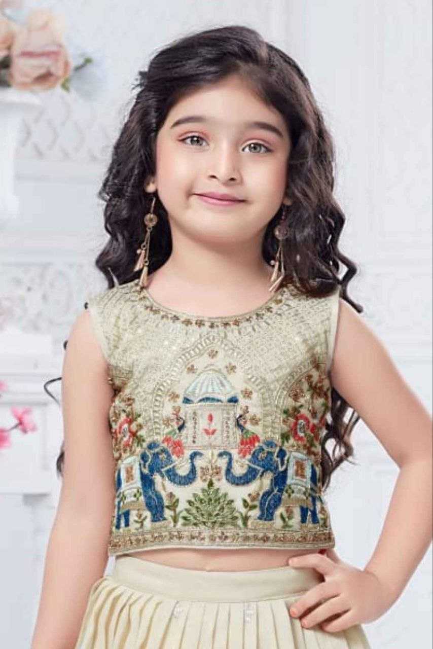 Ynf Muslin KESH461 162 Kids Wear Wholesale Kids Lehenga Kids Ethnic Wear Kids Diwali Clothes Manufacturer- Kids Exports