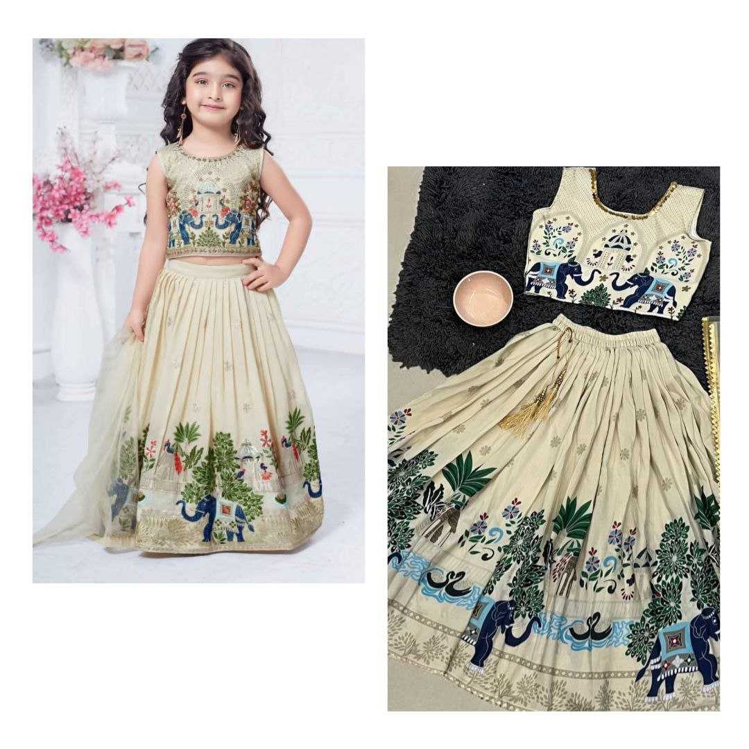Ynf Muslin KESH461 162 Kids Wear Wholesale Kids Lehenga Kids Ethnic Wear Kids Diwali Clothes Manufacturer- Kids Exports