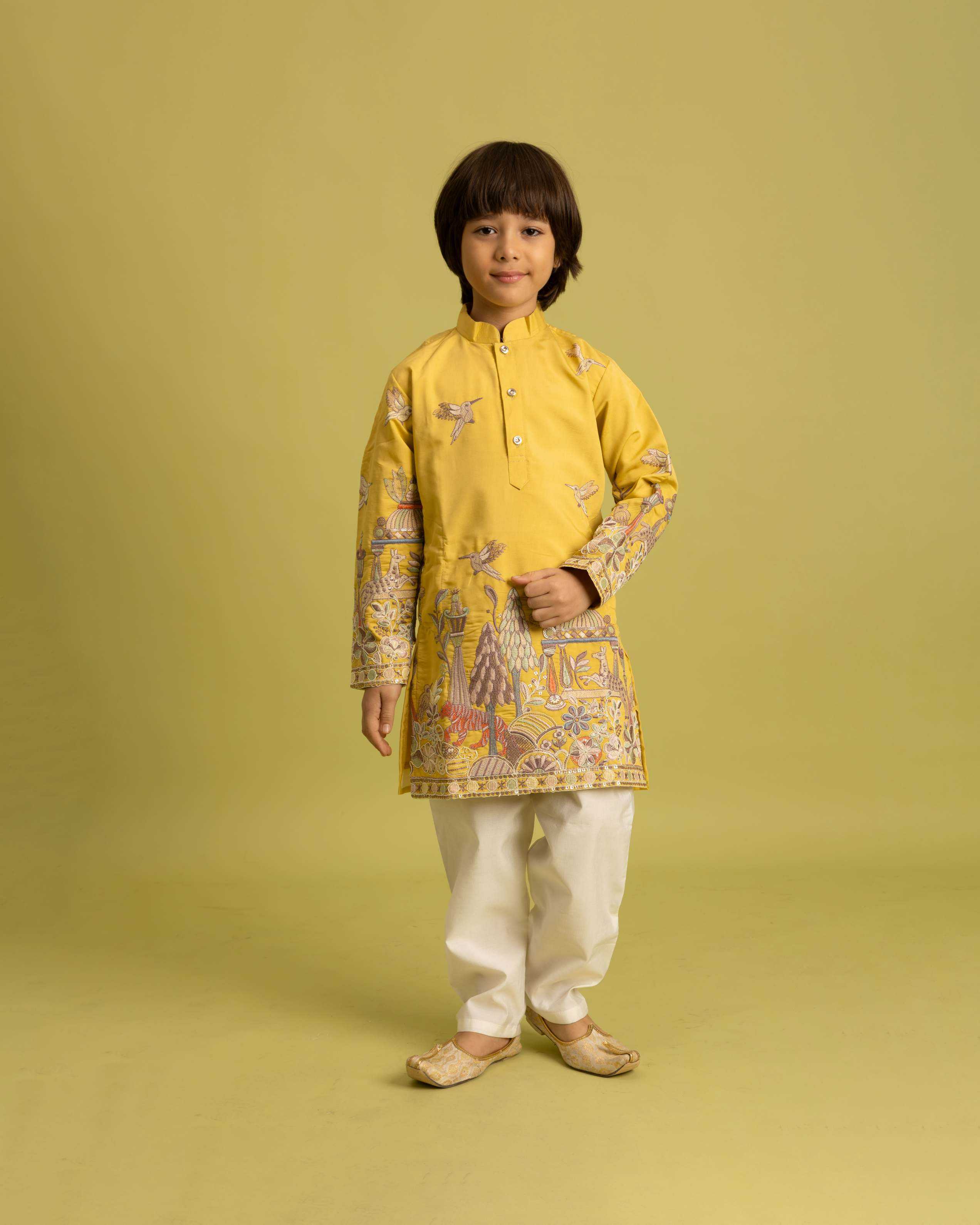 Ynf Viscose RIN202 VANTARA 91041 Kids Wear Wholesale Boys Kurta Pyjama Kids Ethnic Wear Kids Festive Wear Manufacturer- Kids Exports