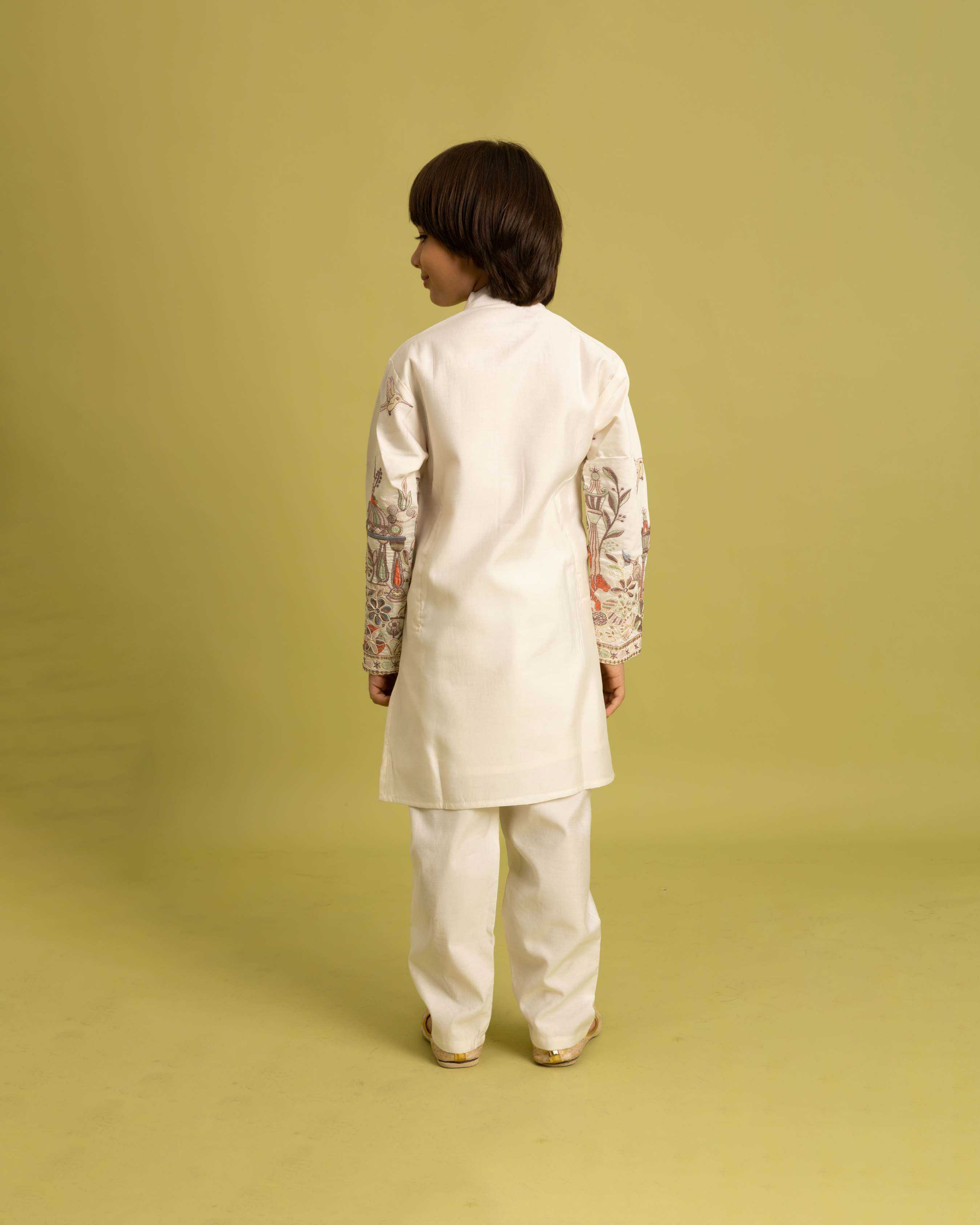 Ynf Viscose RIN202 VANTARA 91041 Kids Wear Wholesale Boys Kurta Pyjama Kids Ethnic Wear Kids Festive Wear Manufacturer- Kids Exports