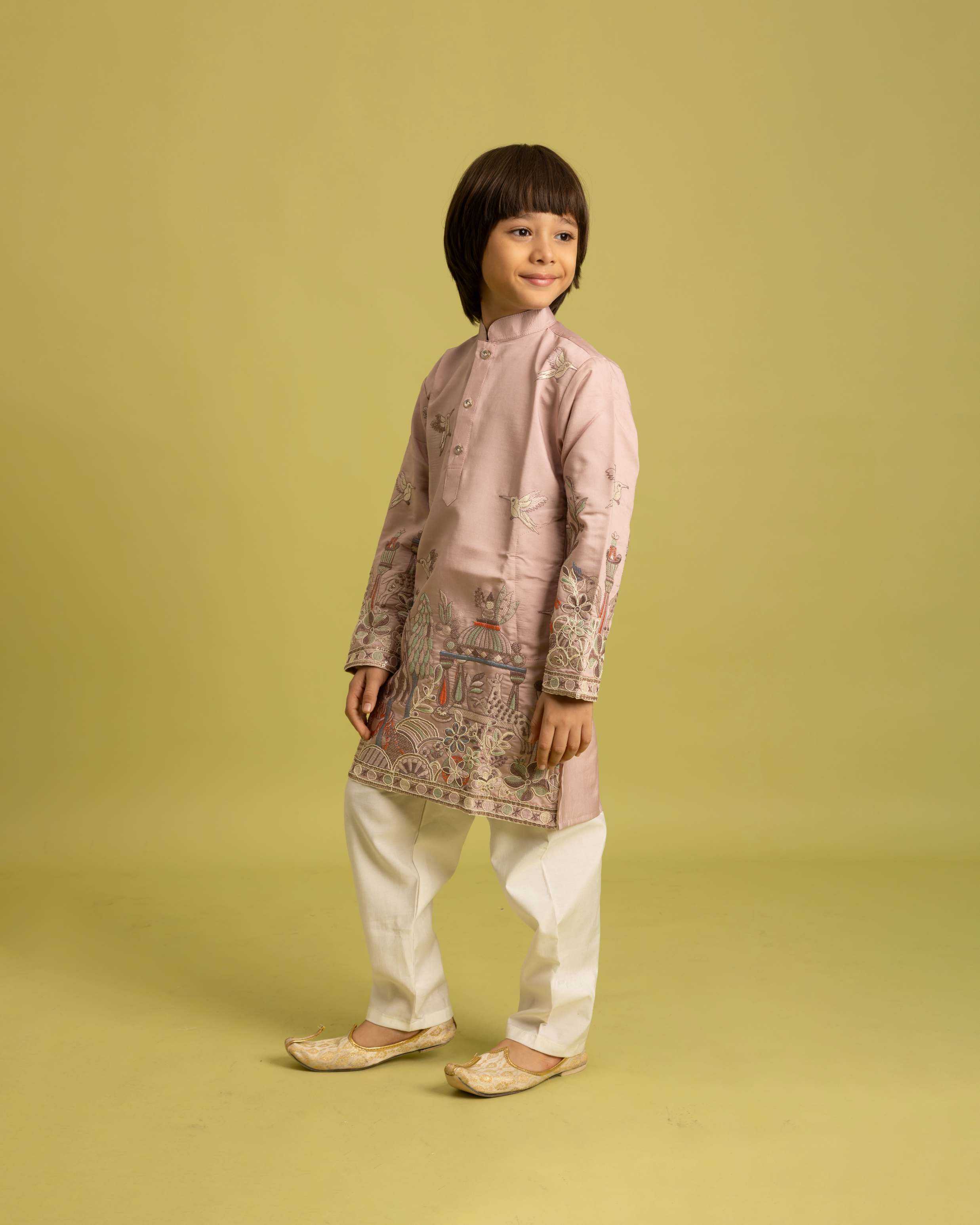 Ynf Viscose RIN202 VANTARA 91041 Kids Wear Wholesale Boys Kurta Pyjama Kids Ethnic Wear Kids Festive Wear Manufacturer- Kids Exports