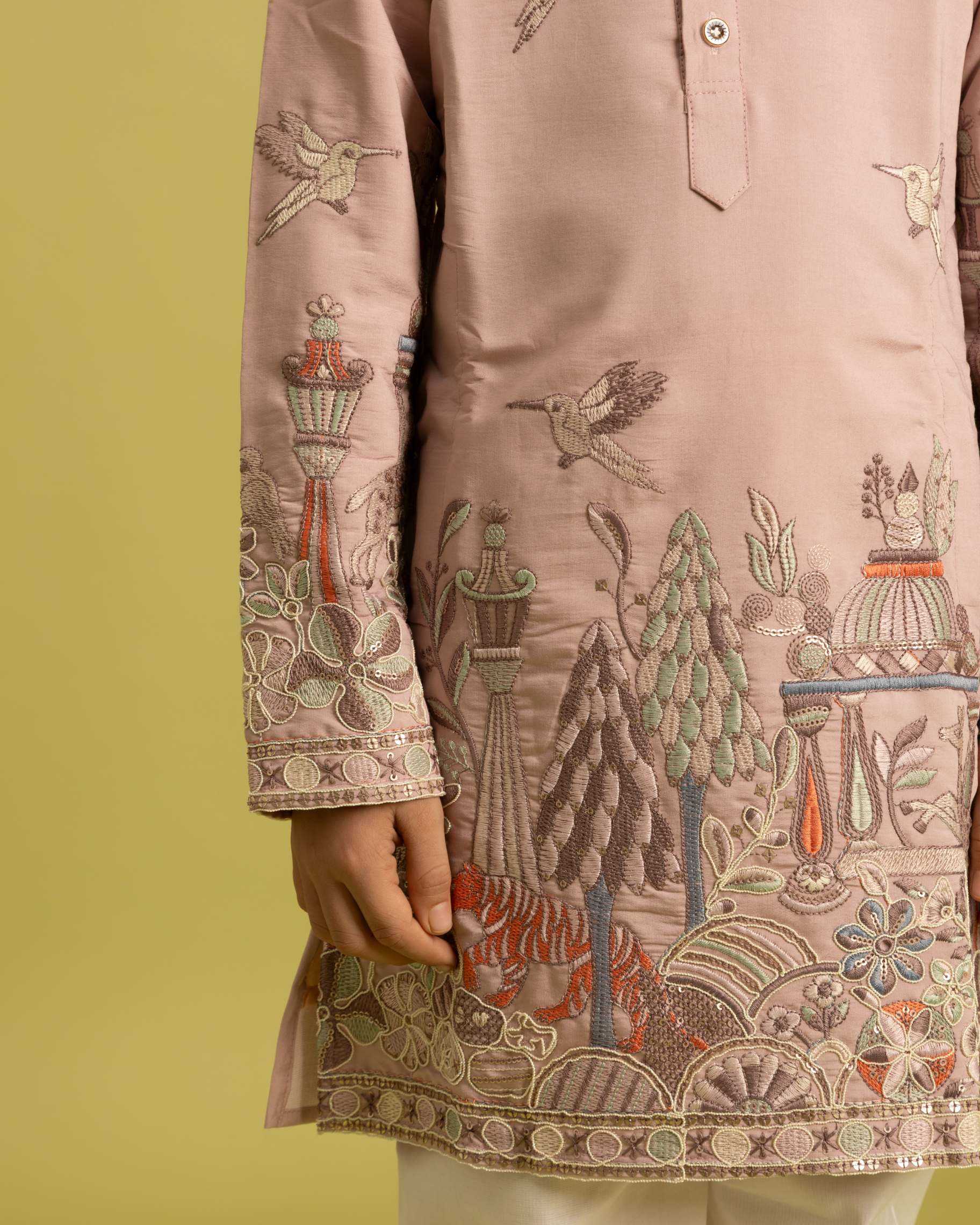 Ynf Viscose RIN202 VANTARA 91041 Kids Wear Wholesale Boys Kurta Pyjama Kids Ethnic Wear Kids Festive Wear Manufacturer- Kids Exports