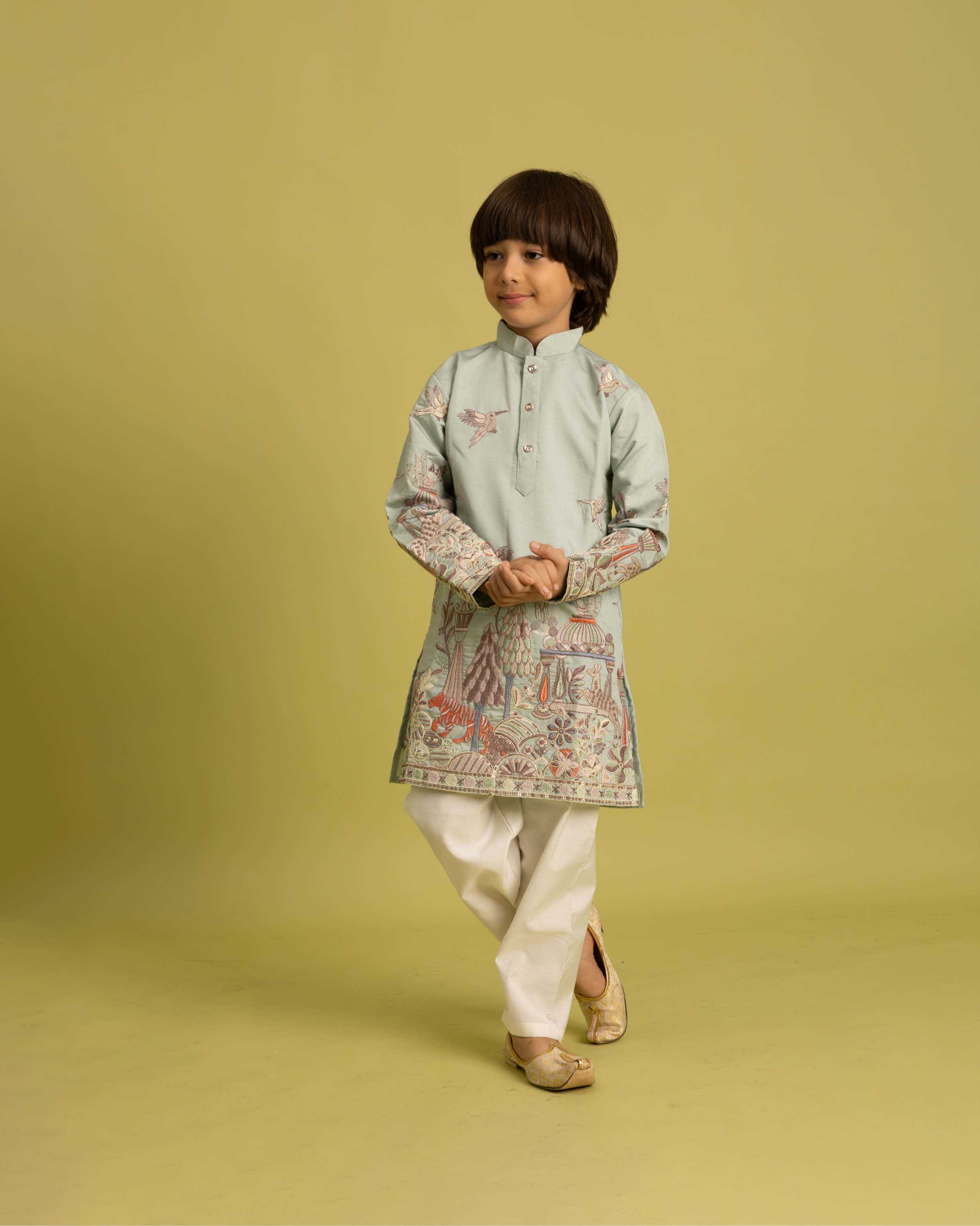 Ynf Viscose RIN202 VANTARA 91041 Kids Wear Wholesale Boys Kurta Pyjama Kids Ethnic Wear Kids Festive Wear Manufacturer- Kids Exports