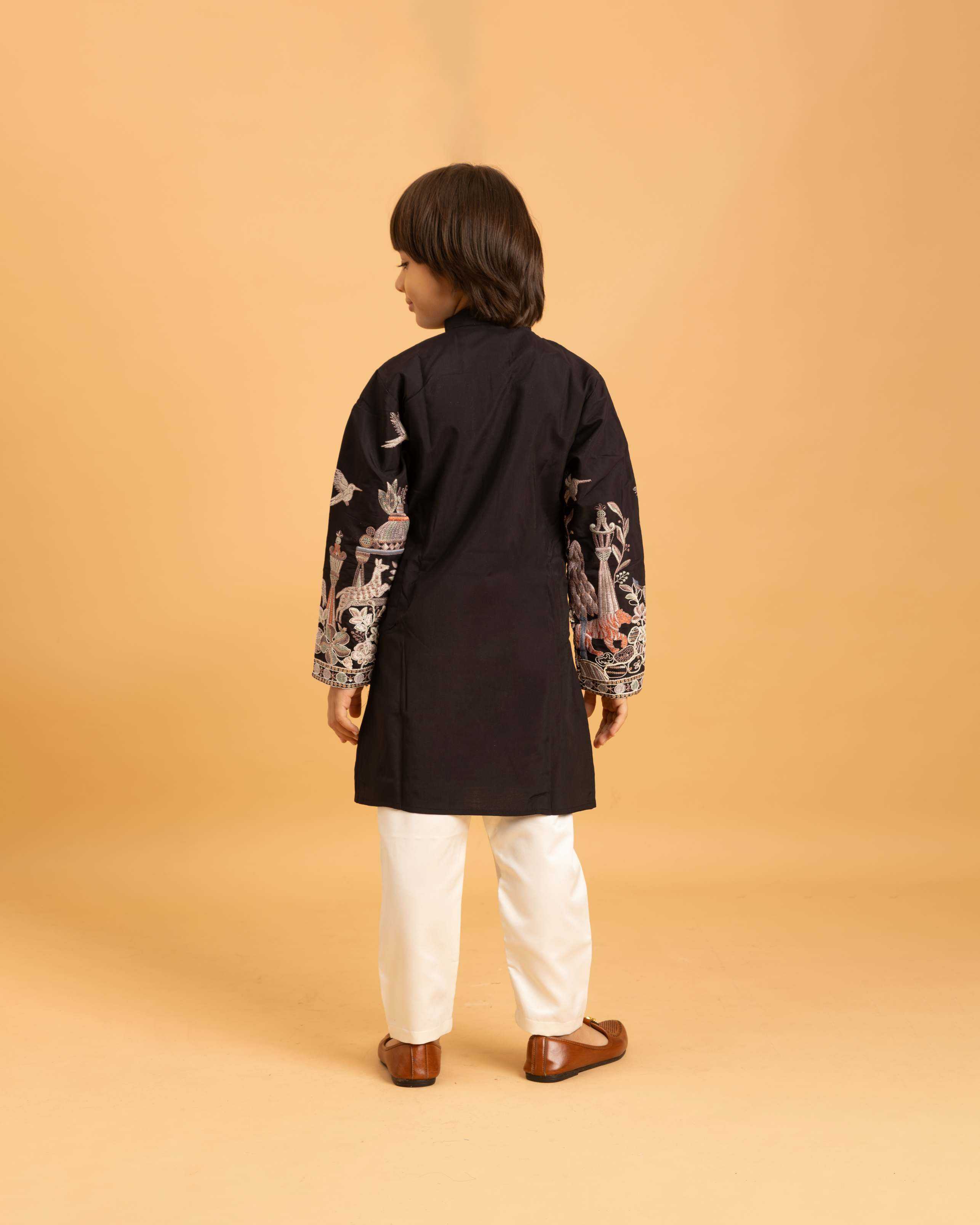 Ynf Viscose RIN202 VANTARA 91041 Kids Wear Wholesale Boys Kurta Pyjama Kids Ethnic Wear Kids Festive Wear Manufacturer- Kids Exports