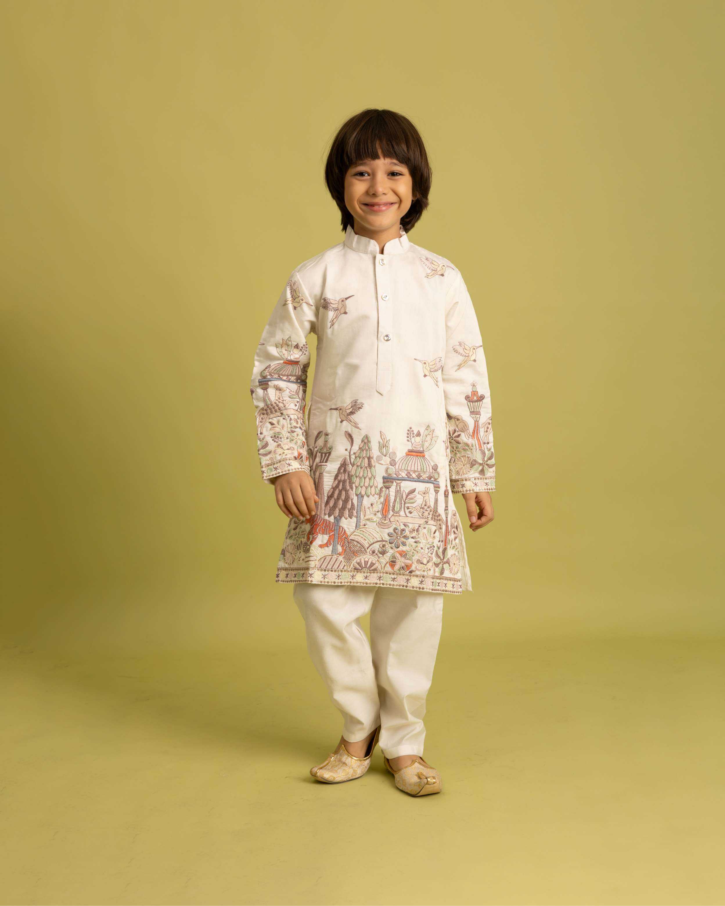 Ynf Viscose RIN202 VANTARA 91041 Kids Wear Wholesale Boys Kurta Pyjama Kids Ethnic Wear Kids Festive Wear Manufacturer- Kids Exports