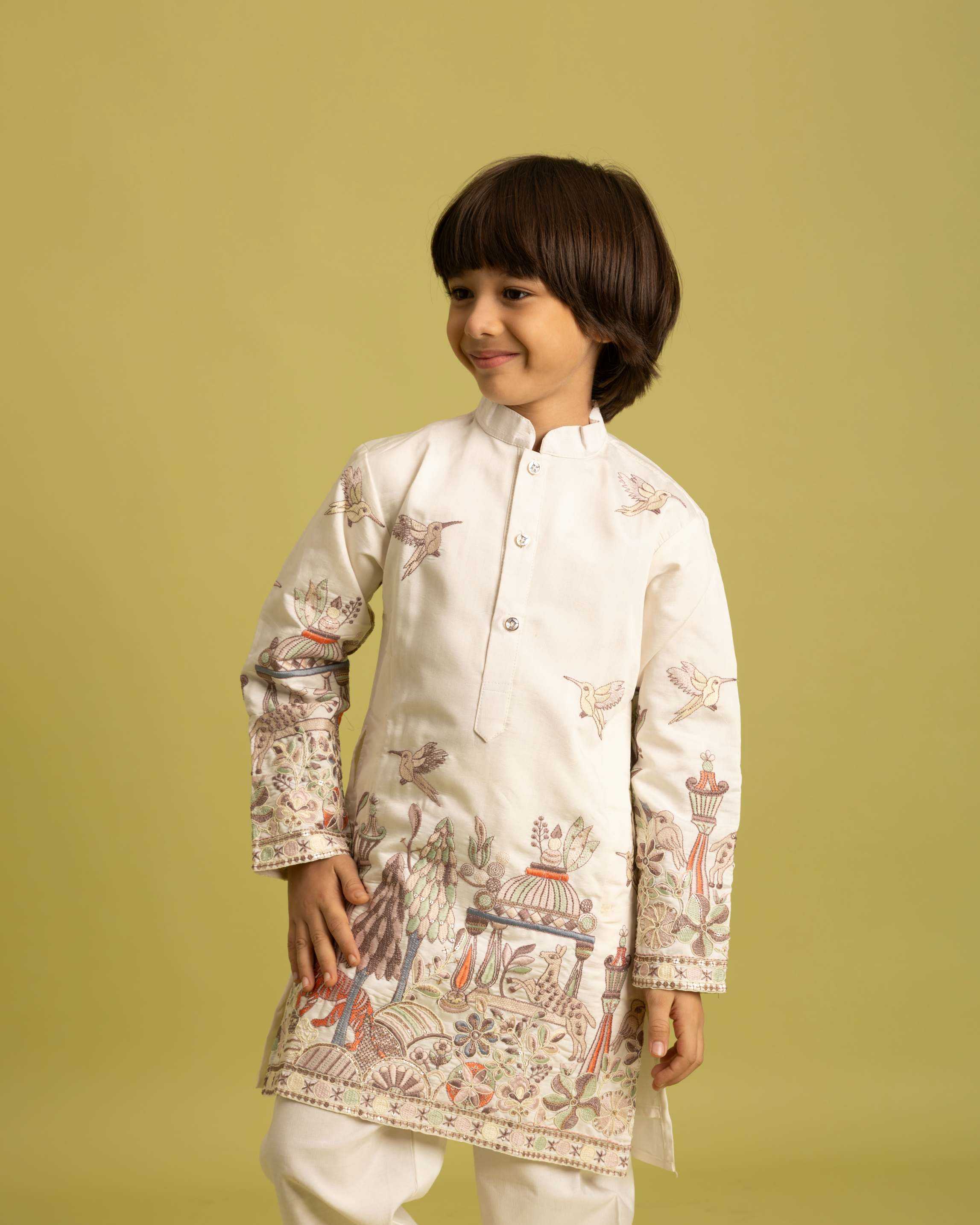 Ynf Viscose RIN202 VANTARA 91041 Kids Wear Wholesale Boys Kurta Pyjama Kids Ethnic Wear Kids Festive Wear Manufacturer- Kids Exports