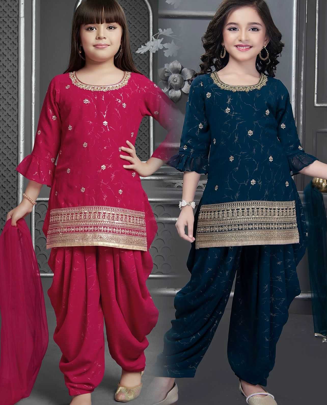 Ynf Chinon Silk KESH481 KAVYA Kids Wear Wholesale Kids Suit Kids Ethnic Wear Kids Festive Wear Manufacturer- Kids Exports