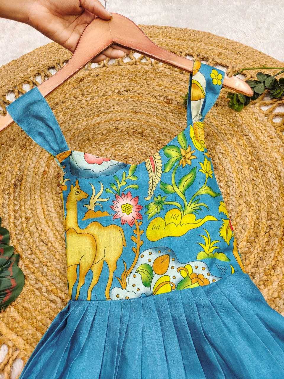 Ynf Soft Cotton KESH619 PICHWAI Kids Wear Wedding Collections Festive Collections Wholesale Kids Gown Kids Frocks Girls Cotton Frocks Manufacturer- Kids Exports