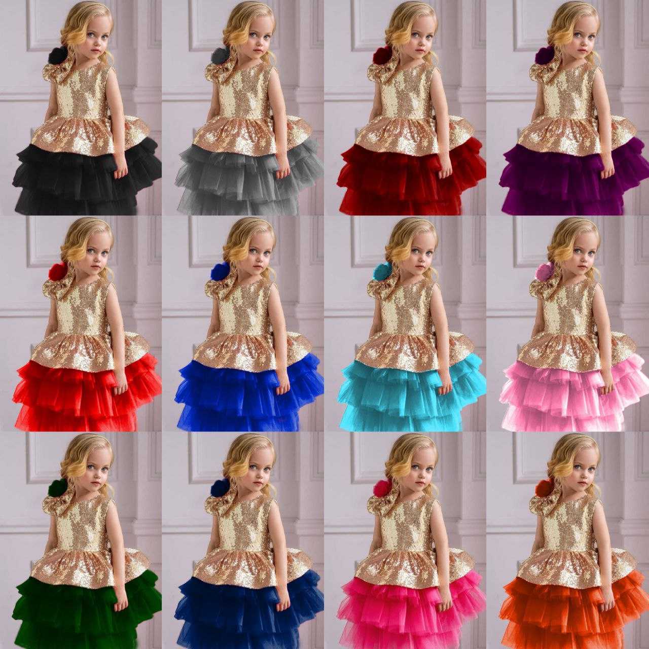 Ynf Soft Net RIN157 PC KID 8011 Kids Wear Wholesale Kids Frocks Girls Frock Kids Designer Frock Manufacturer- Kids Exports