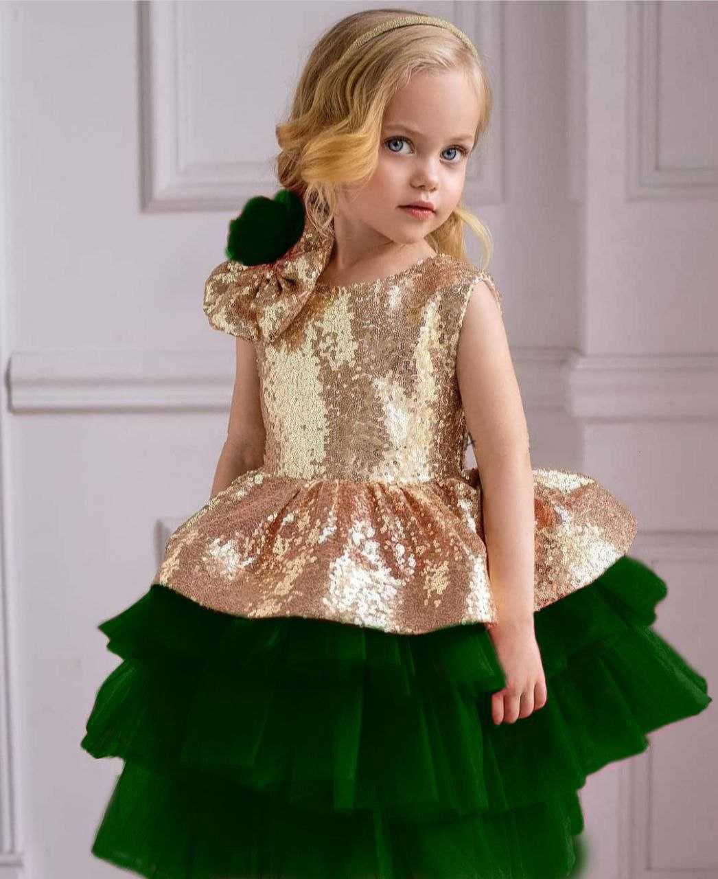 Ynf Soft Net RIN157 PC KID 8011 Kids Wear Wholesale Kids Frocks Girls Frock Kids Designer Frock Manufacturer- Kids Exports