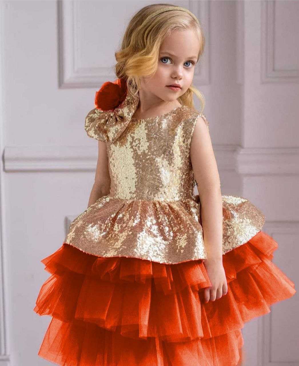 Ynf Soft Net RIN157 PC KID 8011 Kids Wear Wholesale Kids Frocks Girls Frock Kids Designer Frock Manufacturer- Kids Exports