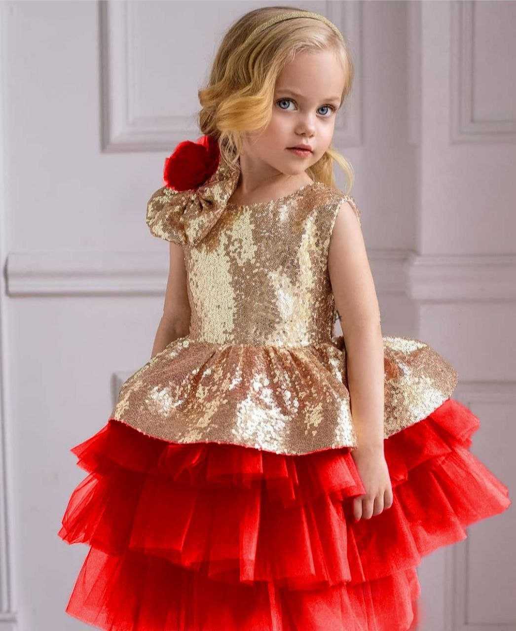Ynf Soft Net RIN157 PC KID 8011 Kids Wear Wholesale Kids Frocks Girls Frock Kids Designer Frock Manufacturer- Kids Exports
