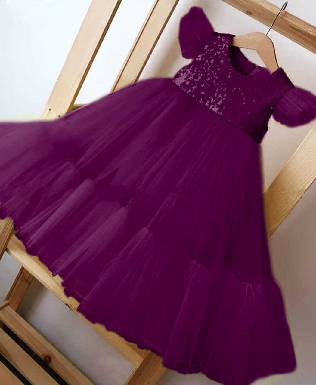 Ynf Soft Net RIN157 PC KID 8013 Kids Wear Wholesale Kids Frocks Girls Frock Kids Designer Frock Manufacturer- Kids Exports