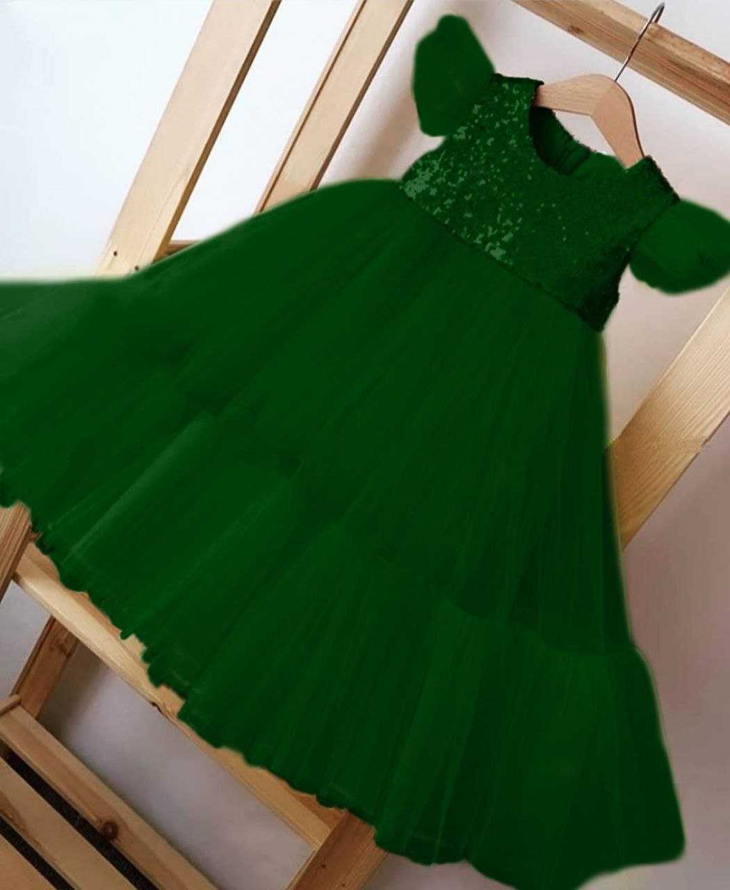 Ynf Soft Net RIN157 PC KID 8013 Kids Wear Wholesale Kids Frocks Girls Frock Kids Designer Frock Manufacturer- Kids Exports