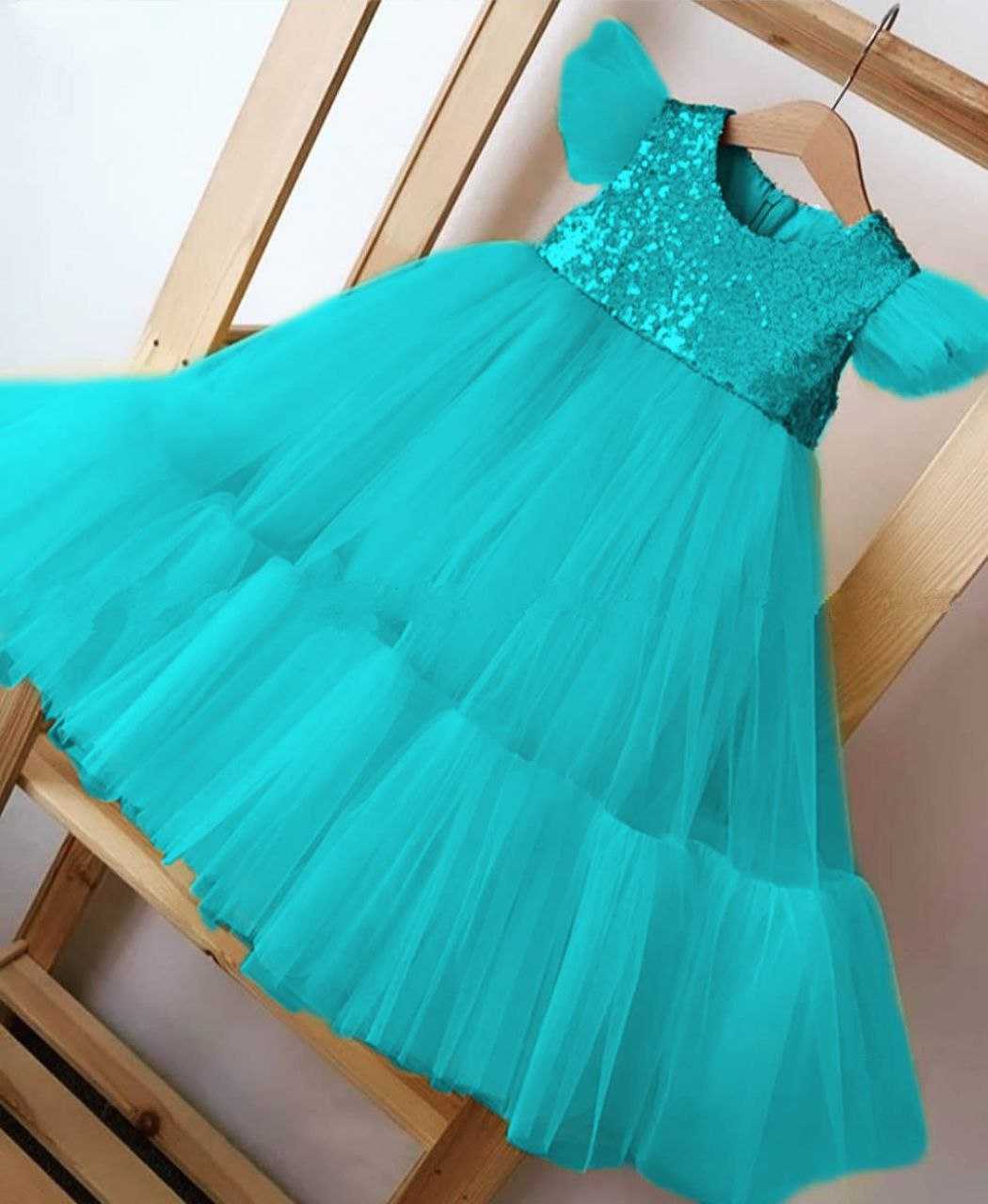 Ynf Soft Net RIN157 PC KID 8013 Kids Wear Wholesale Kids Frocks Girls Frock Kids Designer Frock Manufacturer- Kids Exports