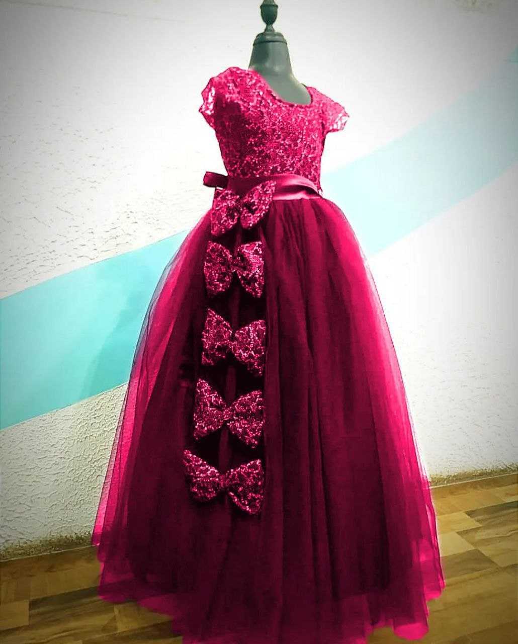 Ynf Soft Net RIN157 PC KID 8018 Kids Wear Wholesale Kids Frocks Girls Frock Kids Designer Frock Manufacturer- Kids Exports