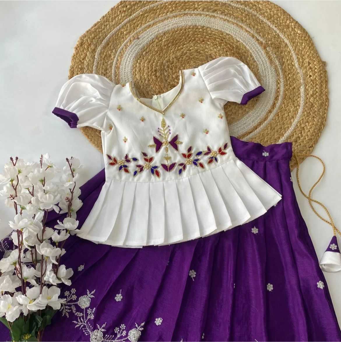 Ynf Chinon RIN235 NIYOGI Kids Wear Wholesale Kids Lehenga Kids Traditional Outfits Kids Navratri Outfits Manufacturer- Kids Exports