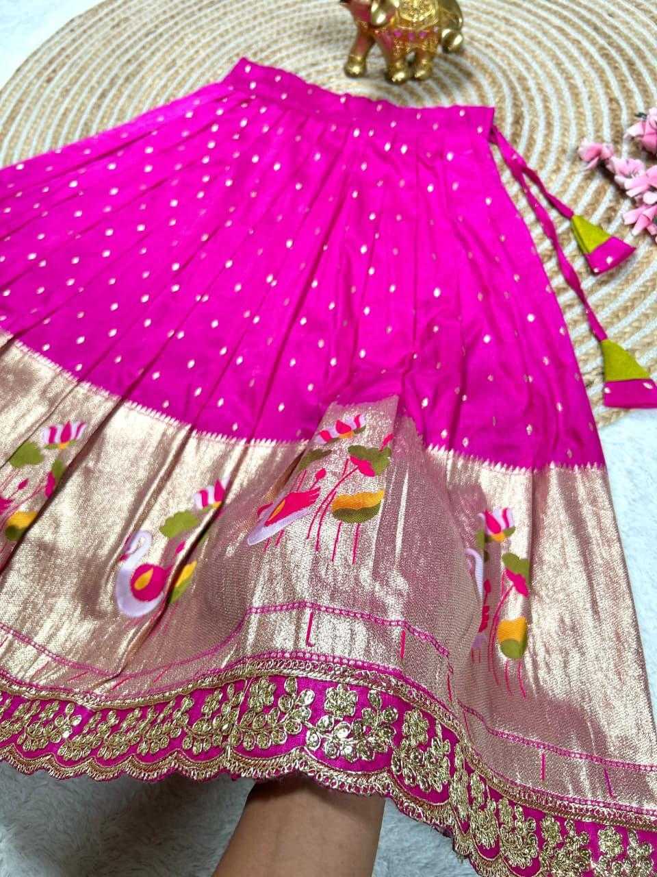 Ynf Chinon Silk KESH503 1129 Kids Wear Wholesale Kids Frocks Girls Frock Kids Designer Frock Manufacturer- Kids Exports