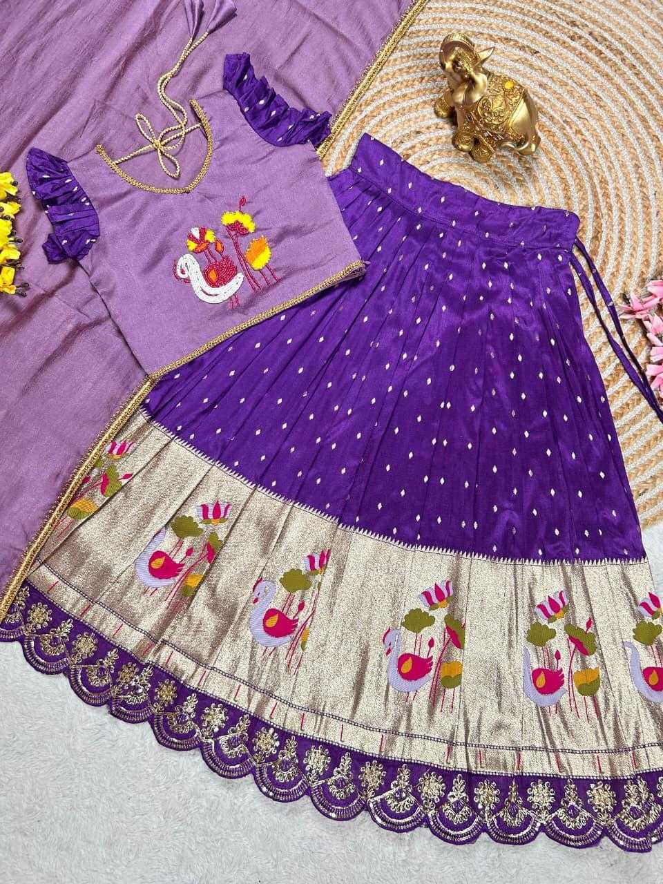 Ynf Chinon Silk KESH503 1129 Kids Wear Wholesale Kids Frocks Girls Frock Kids Designer Frock Manufacturer- Kids Exports