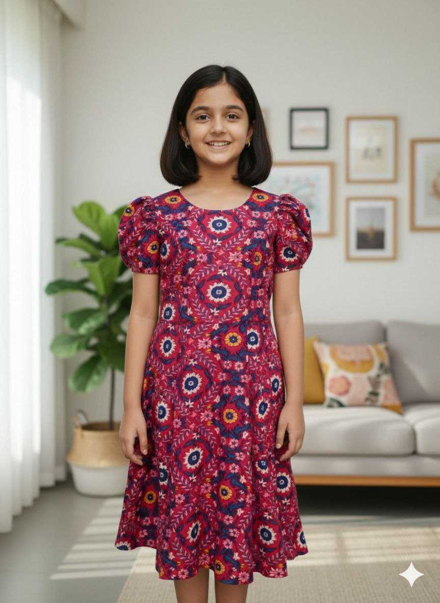 Ynf Cotton KESH461 187 Kids Wear Festive Collections Wholesale Kids Frocks Girls Frock Girls Cotton Frocks Manufacturer- Kids Exports