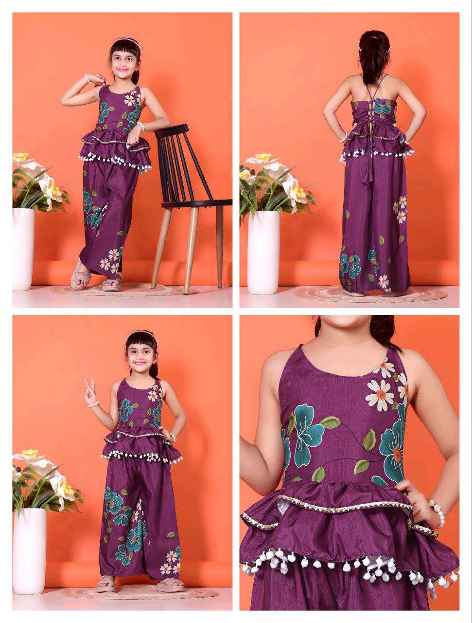 Ynf Cotton KESH461 190 Kids Wear Wholesale Kids Kurta Pajama Girls Ethnic Wear Kids Party Wear Ethnic Manufacturer- Kids Exports