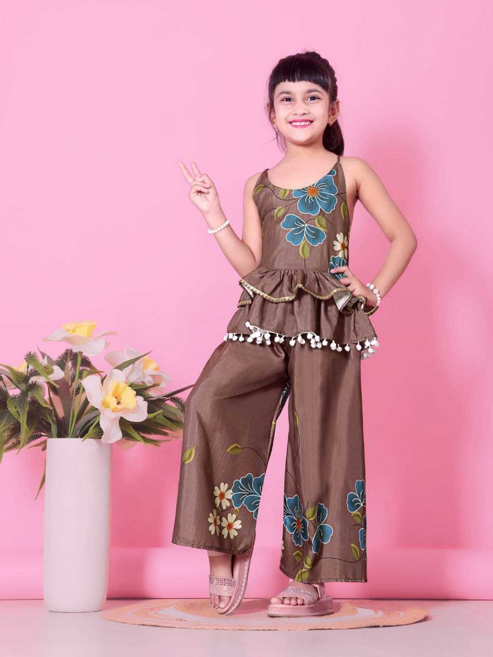 Ynf Cotton KESH461 190 Kids Wear Wholesale Kids Kurta Pajama Girls Ethnic Wear Kids Party Wear Ethnic Manufacturer- Kids Exports