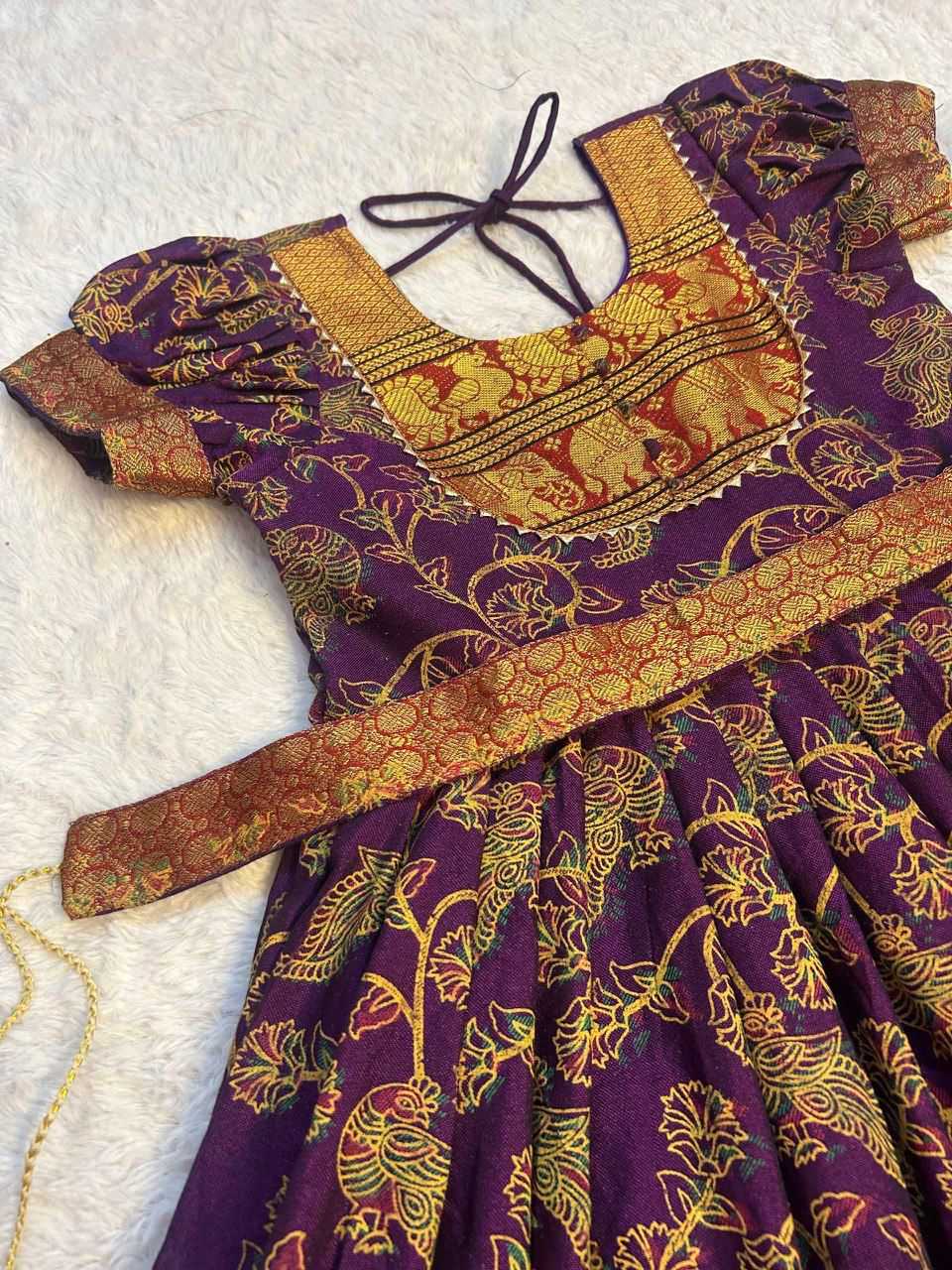 Ynf Cotton RIN235 MANIYA Kids Wear Wholesale Kids Gown Kids Traditional Outfits Kids Navratri Outfits Manufacturer- Kids Exports