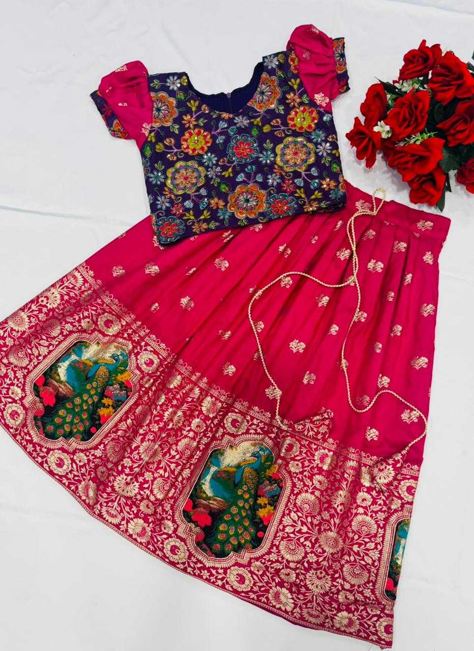 Ynf Crepe RIN235 NAGMA Kids Wear Festive Collections Wholesale Kids Festive Wear Kids Wedding Outfits Kids Party Wear Ethnic Manufacturer- Kids Exports
