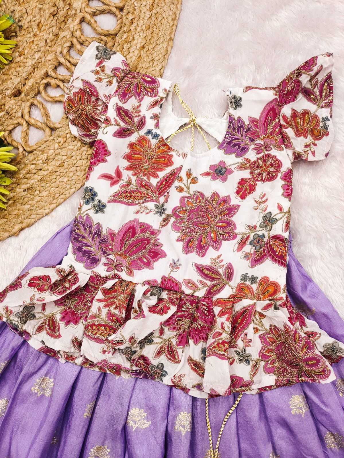 Ynf Crepe RIN235 SANVI Kids Wear Festive Collections Wholesale Girls Frock Kids Festive Wear Kids Party Wear Ethnic Manufacturer- Kids Exports