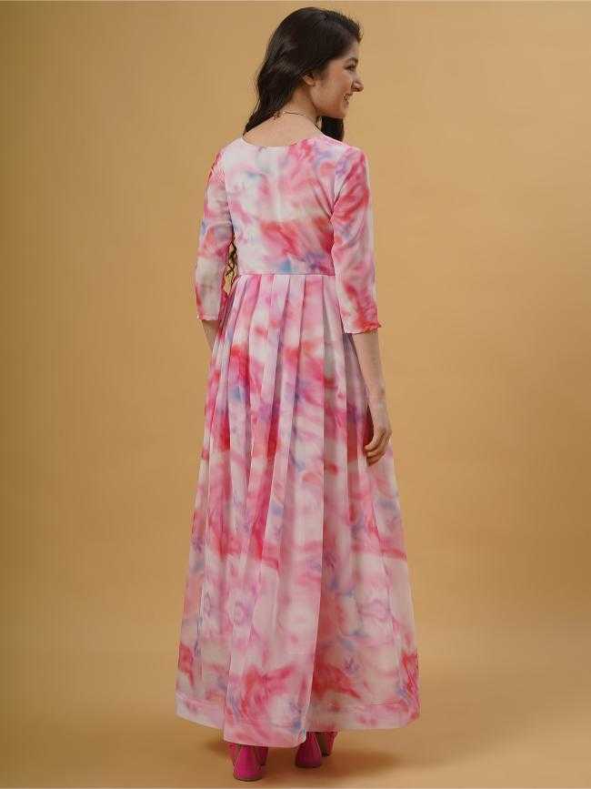 Ynf Georgette KESH334 kd Chiffon Kids Wear Wholesale Kids Gown Kids Frocks Kids Designer Frock Manufacturer- Kids Exports