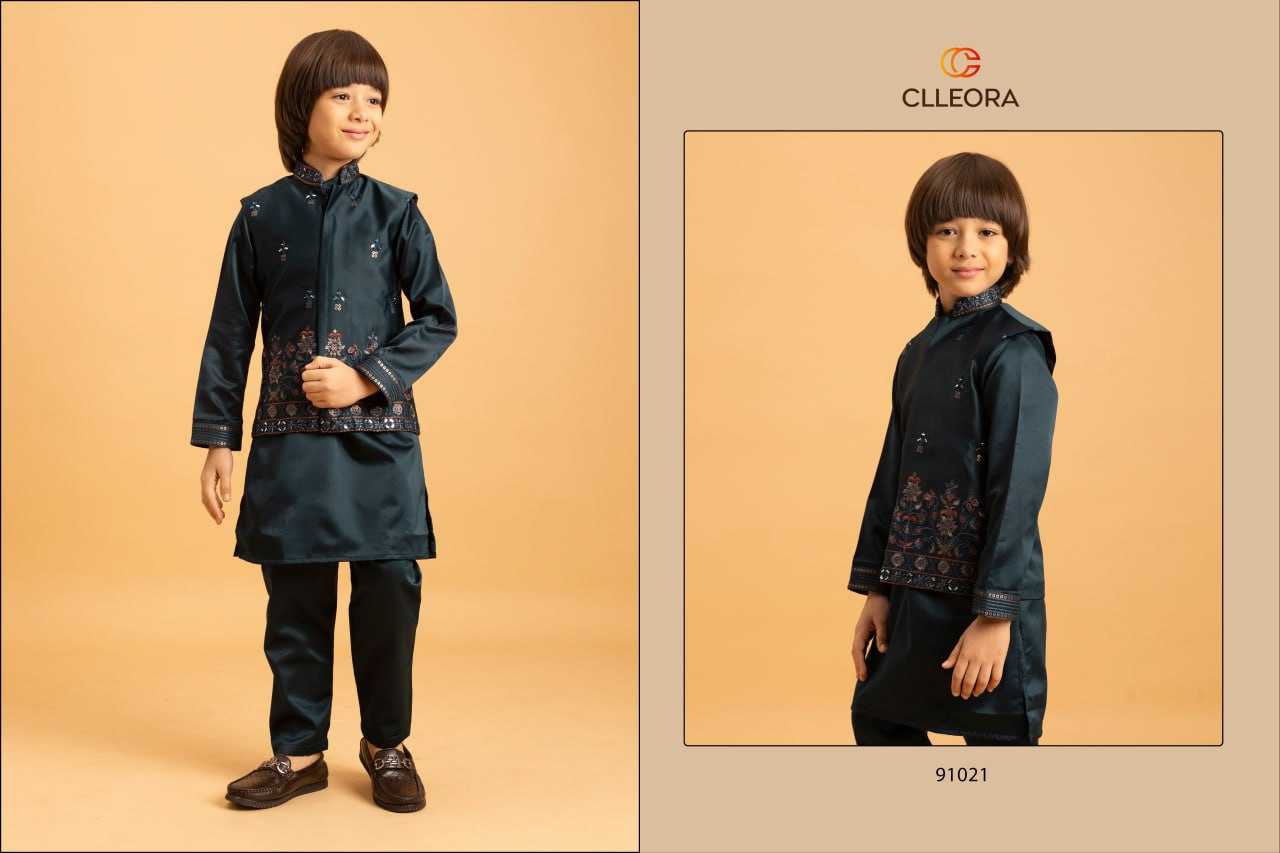 Ynf Malay Satin Silk RIN202 CLLEORA ETHNI 91021 Kids Wear Festive Collections Wholesale Kids Festive Wear Boys Ethnic Wear Baby Boy Kurta Set Manufacturer- Kids Exports