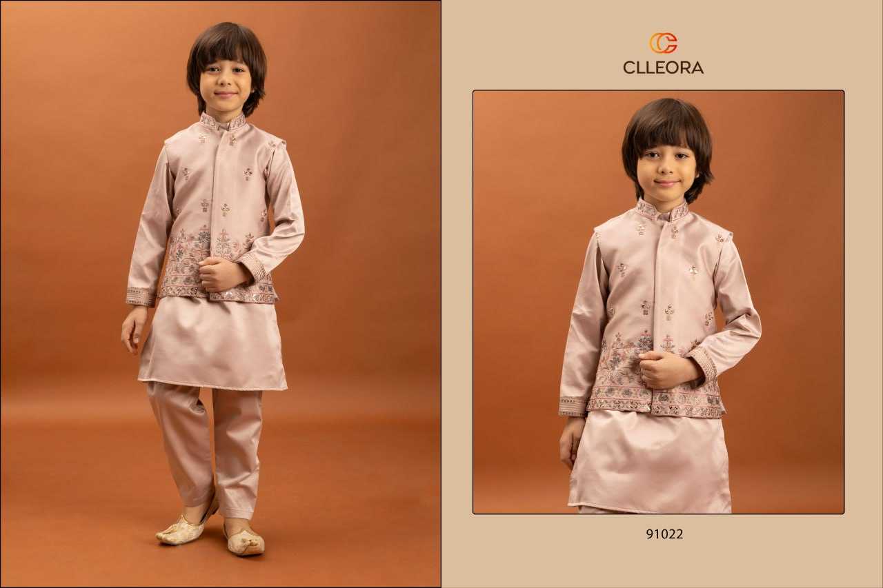 Ynf Malay Satin Silk RIN202 CLLEORA ETHNI 91021 Kids Wear Festive Collections Wholesale Kids Festive Wear Boys Ethnic Wear Baby Boy Kurta Set Manufacturer- Kids Exports