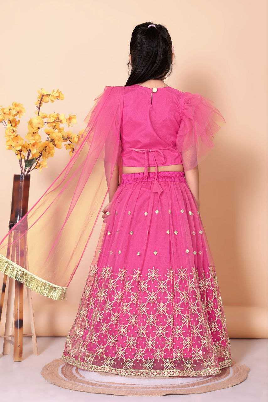 Ynf Net KESH461 189 Kids Wear Festive Collections Wholesale Kids Lehenga Choli Kids Festive Wear Kids Wedding Outfits Manufacturer- Kids Exports