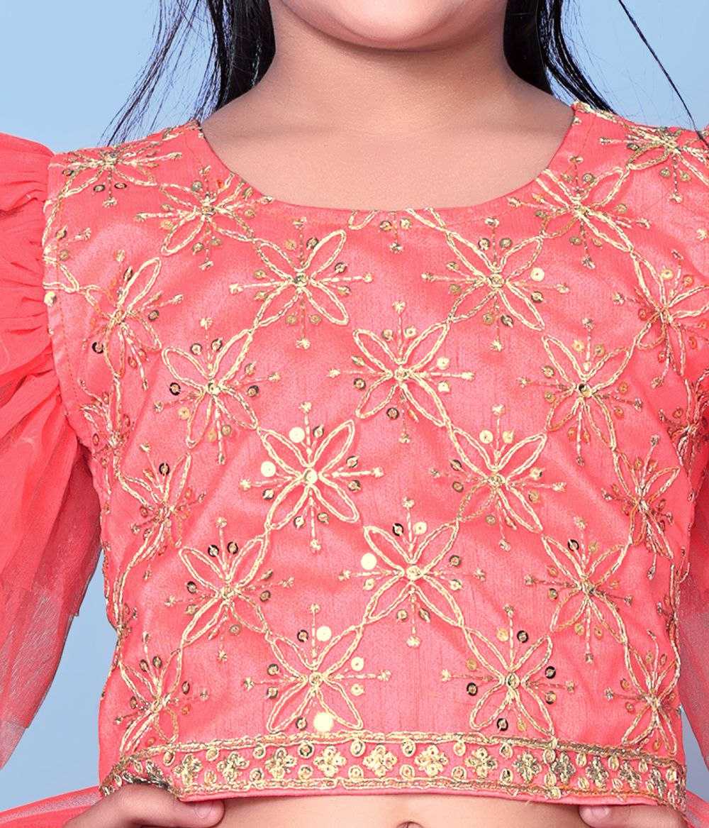 Ynf Net KESH461 189 Kids Wear Festive Collections Wholesale Kids Lehenga Choli Kids Festive Wear Kids Wedding Outfits Manufacturer- Kids Exports