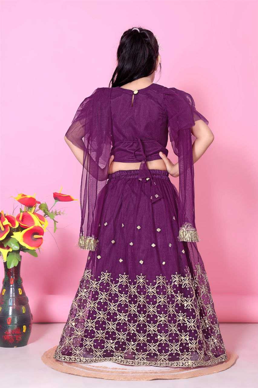 Ynf Net KESH461 189 Kids Wear Festive Collections Wholesale Kids Lehenga Choli Kids Festive Wear Kids Wedding Outfits Manufacturer- Kids Exports