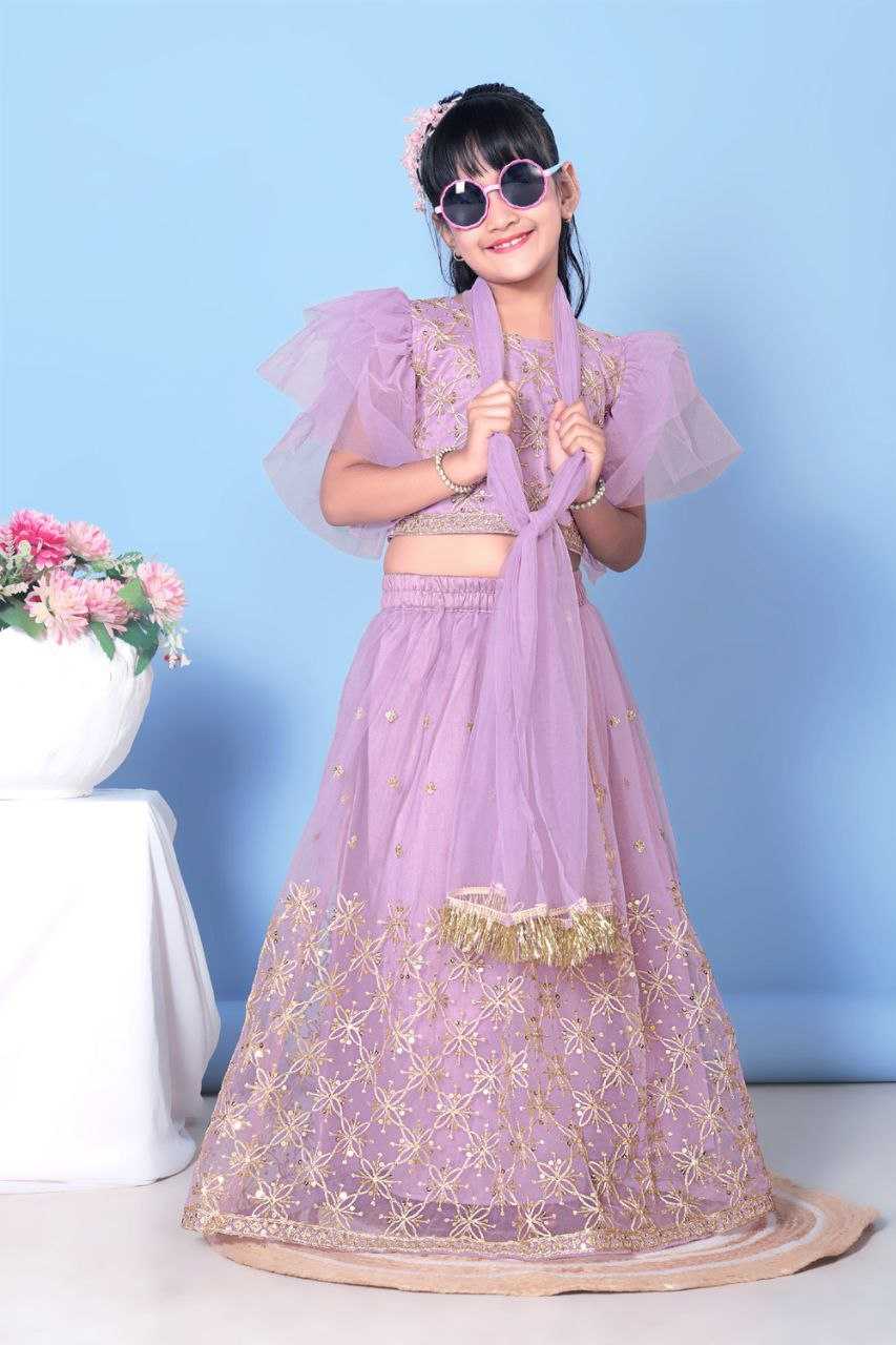 Ynf Net KESH461 189 Kids Wear Festive Collections Wholesale Kids Lehenga Choli Kids Festive Wear Kids Wedding Outfits Manufacturer- Kids Exports