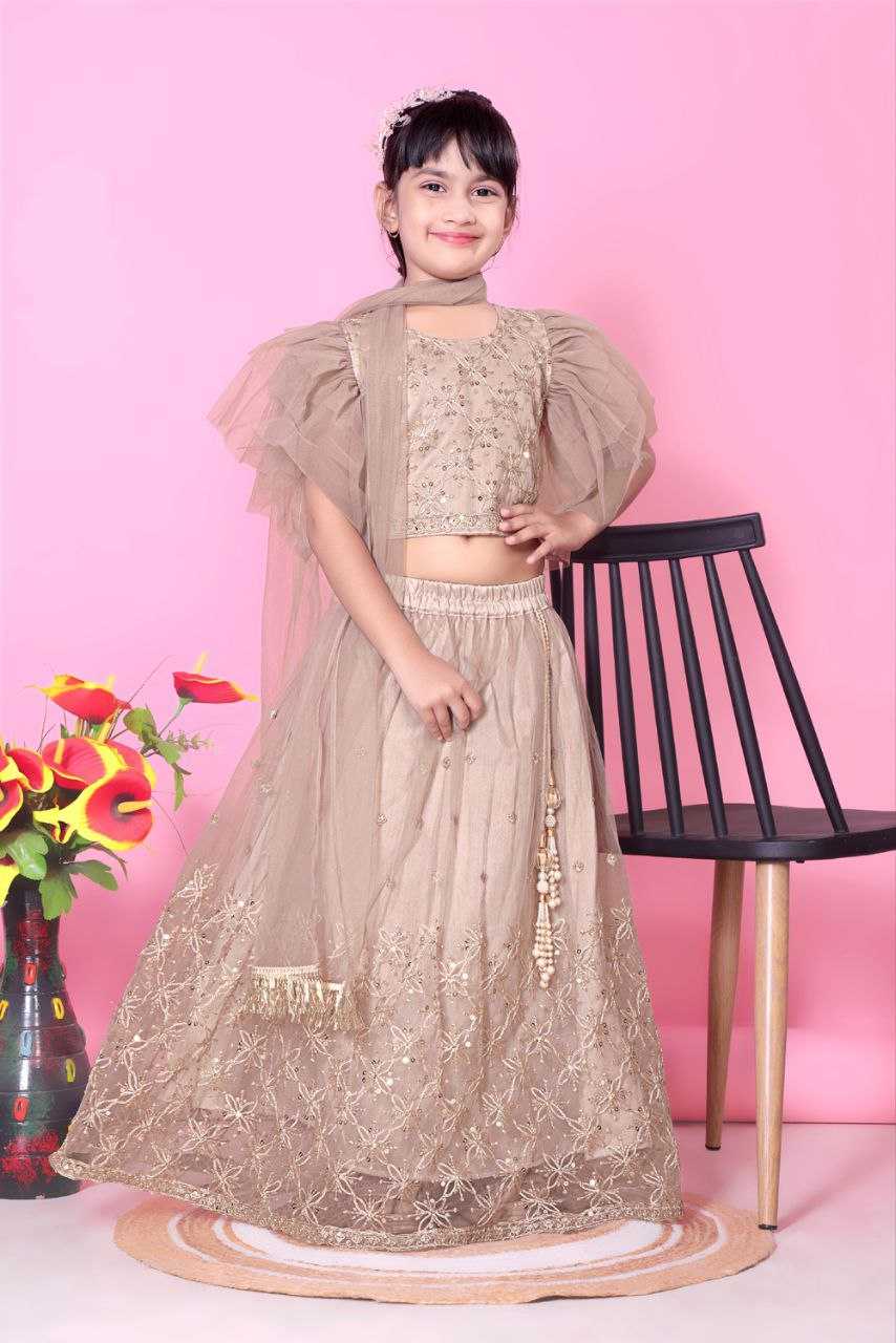 Ynf Net KESH461 189 Kids Wear Festive Collections Wholesale Kids Lehenga Choli Kids Festive Wear Kids Wedding Outfits Manufacturer- Kids Exports