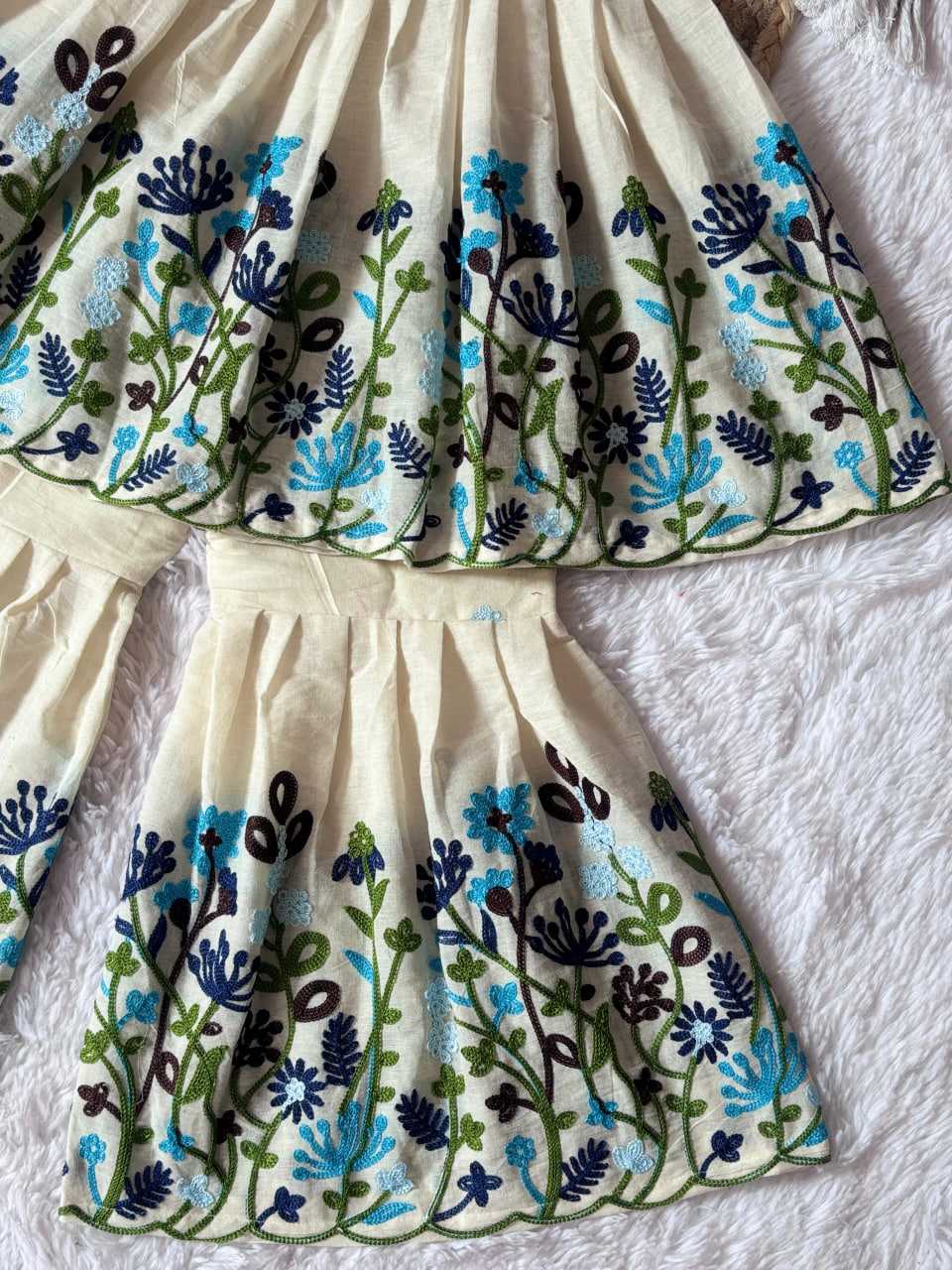 Ynf Soft Cotton RIN235 BHAVYA Kids Wear Festive Collections Wholesale Kids Sharara Girls Cotton Frocks Kids Festive Wear Manufacturer- Kids Exports