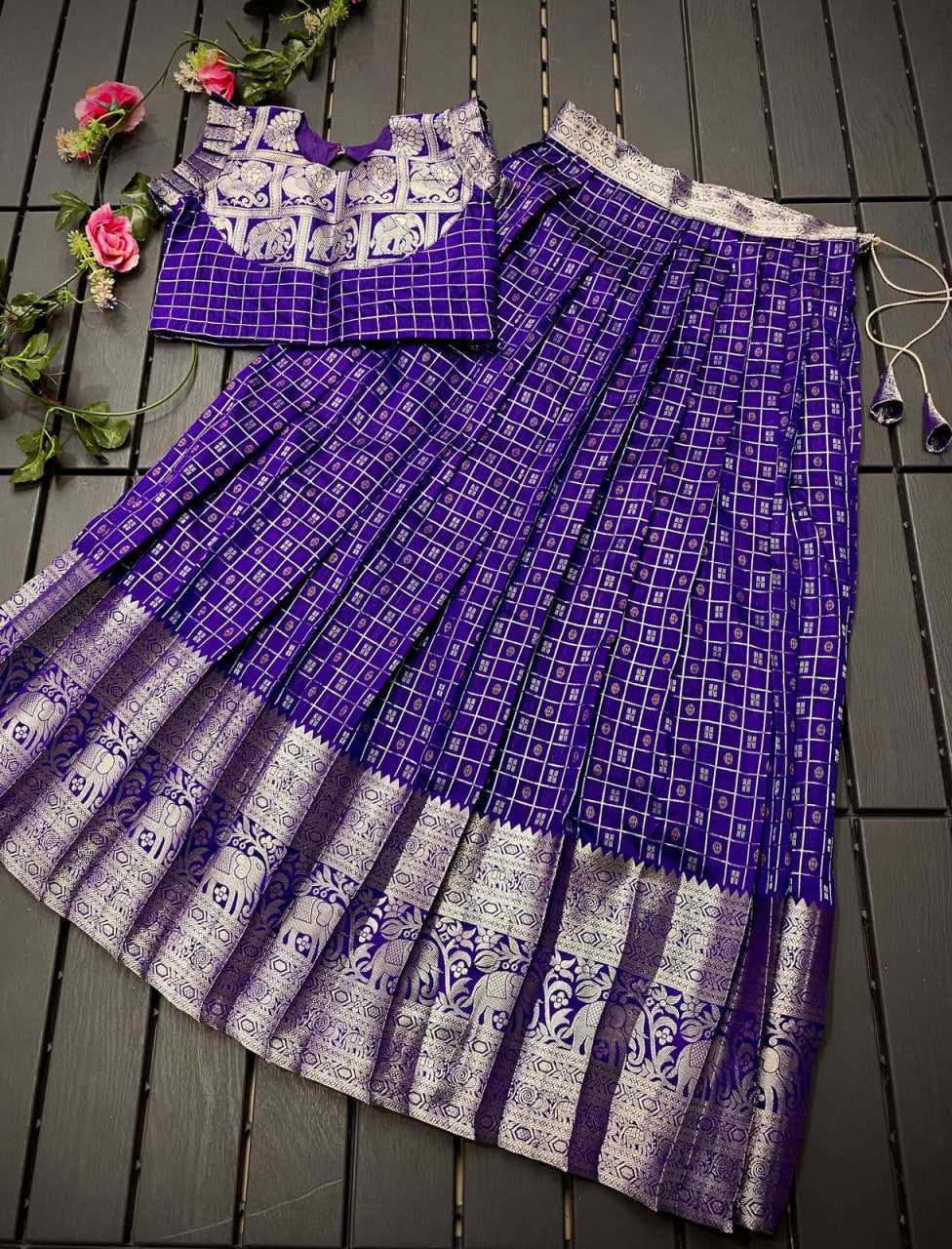 Ynf Soft Silk RIN235 KALYAN Kids Wear Festive Collections Wholesale Kids Lehenga Kids Festive Wear Baby Girl Lehenga Manufacturer- Kids Exports