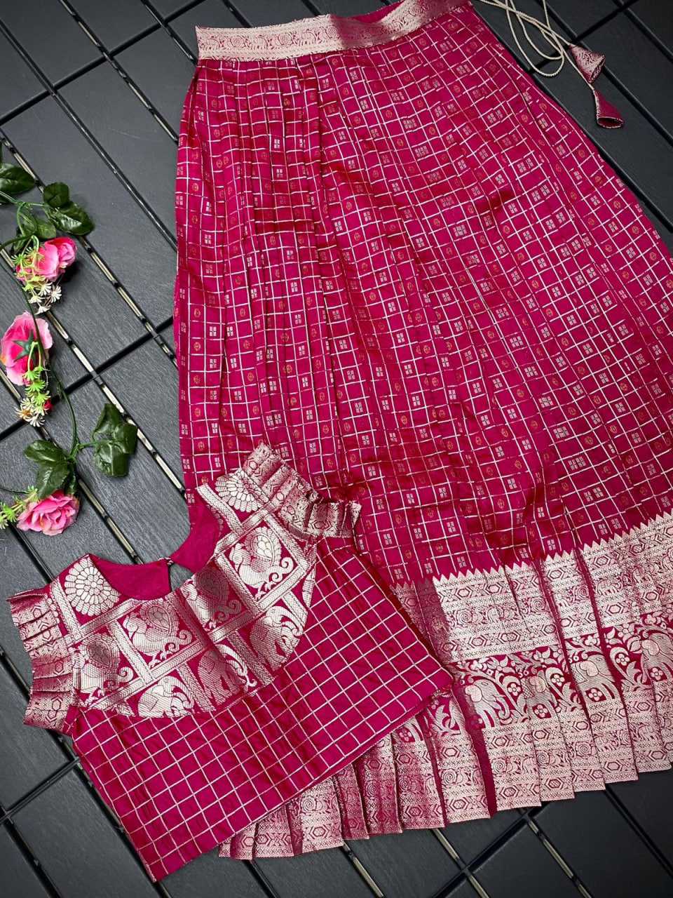 Ynf Soft Silk RIN235 KALYAN Kids Wear Festive Collections Wholesale Kids Lehenga Kids Festive Wear Baby Girl Lehenga Manufacturer- Kids Exports