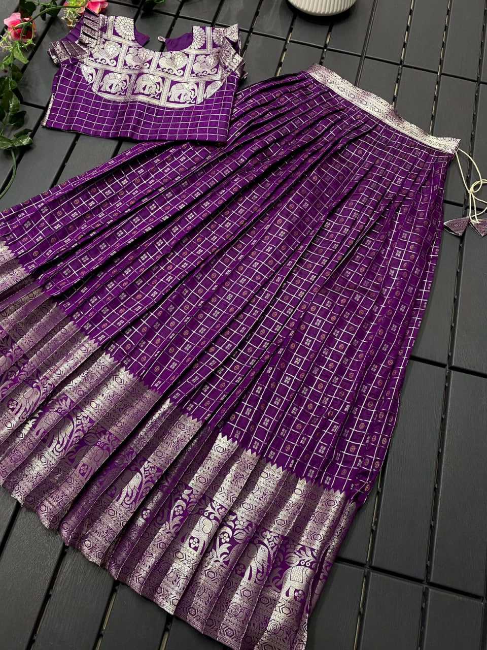Ynf Soft Silk RIN235 KALYAN Kids Wear Festive Collections Wholesale Kids Lehenga Kids Festive Wear Baby Girl Lehenga Manufacturer- Kids Exports