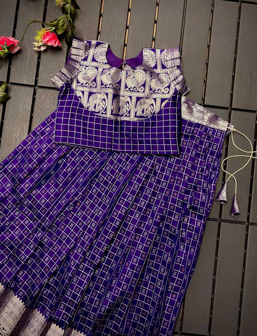 Ynf Soft Silk RIN235 KALYAN Kids Wear Festive Collections Wholesale Kids Lehenga Kids Festive Wear Baby Girl Lehenga Manufacturer- Kids Exports