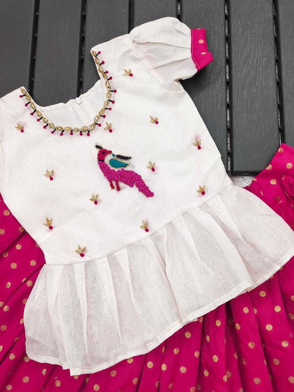 Ynf Banarasi Soft Silk RIN235 Vedanshi Kids Wear Festive Collections Wholesale Kids Lehenga Choli Kids Festive Wear Kids Silk Dress Manufacturer- Kids Exports