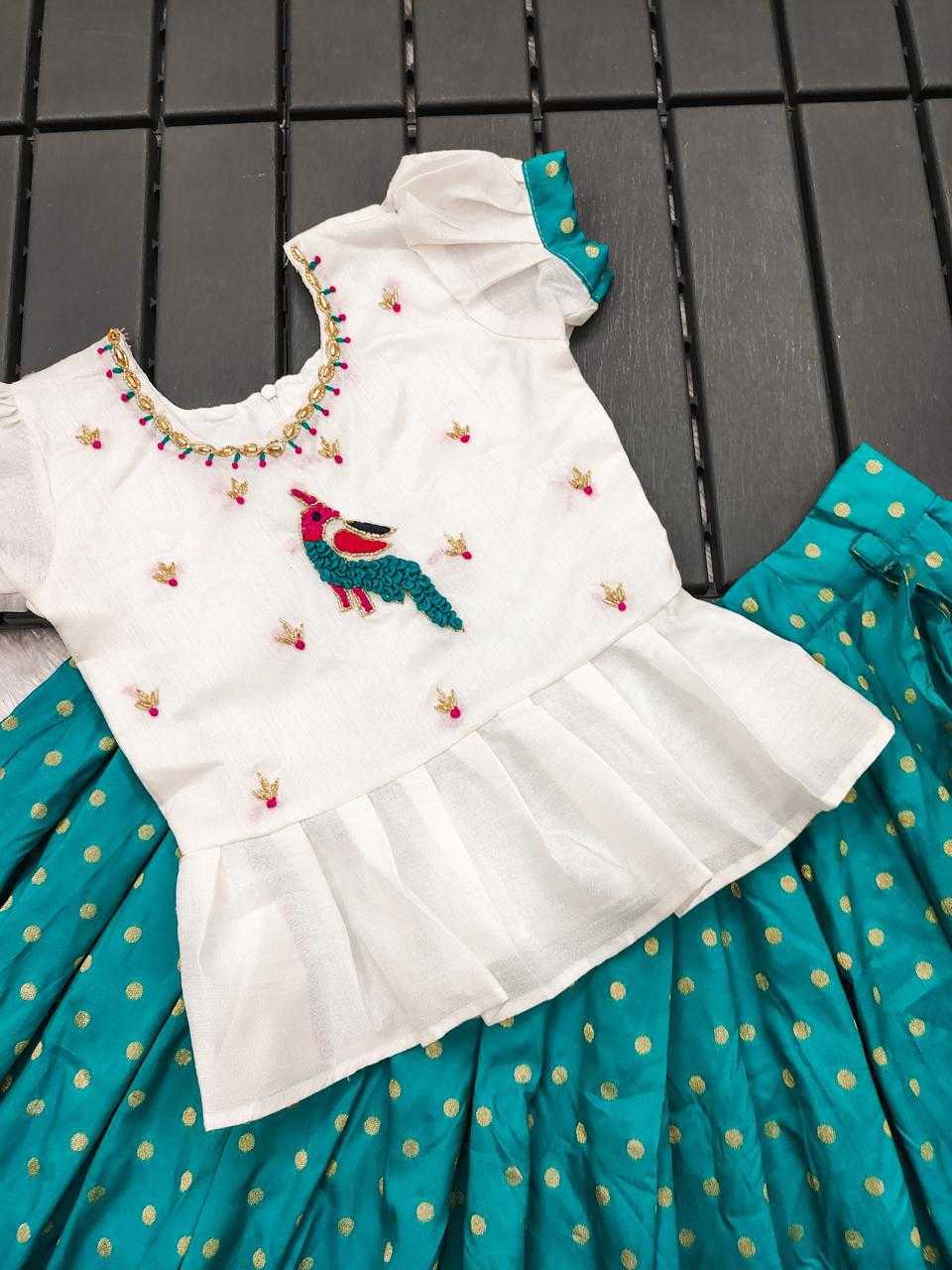 Ynf Banarasi Soft Silk RIN235 Vedanshi Kids Wear Festive Collections Wholesale Kids Lehenga Choli Kids Festive Wear Kids Silk Dress Manufacturer- Kids Exports