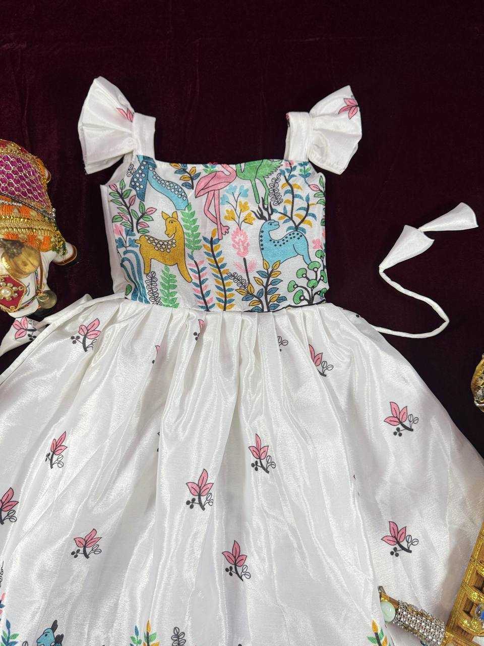 Ynf Chinon KESH642 046 Kids Wear Wholesale Kids Gown Ethnic Dresses For Kids Kids Ethnic Gowns Manufacturer- Kids Exports