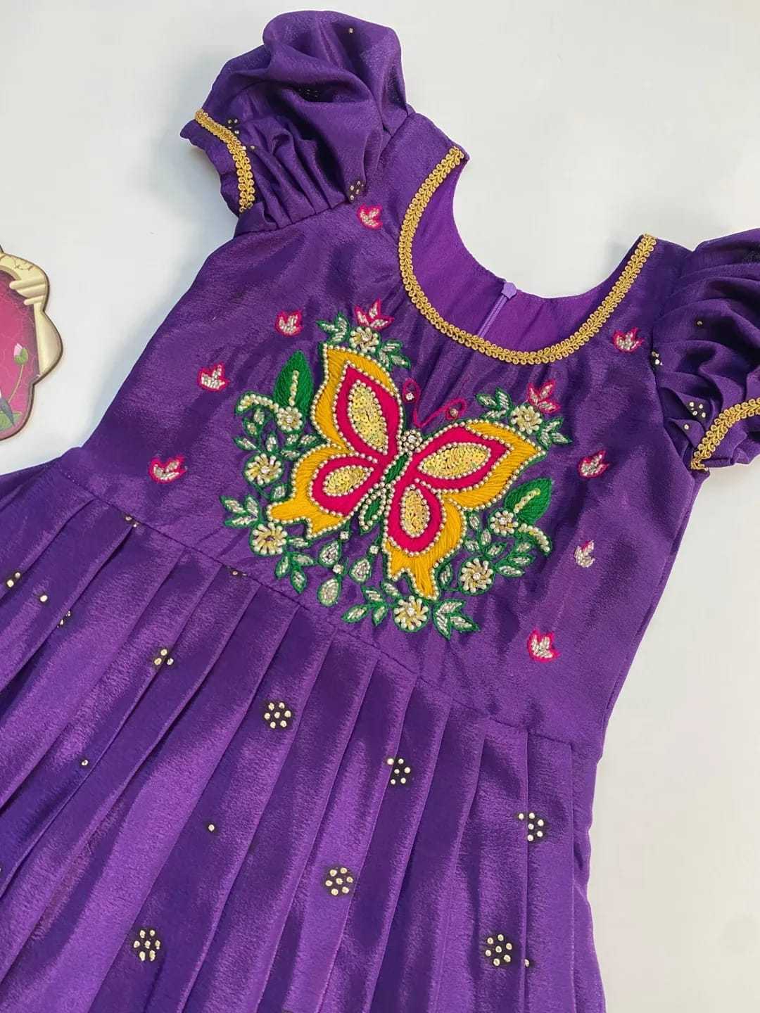 Ynf Chinon RIN235 BHUMIKA Kids Wear Wholesale Kids Gown Girls Frock Kids Festive Wear Manufacturer- Kids Exports