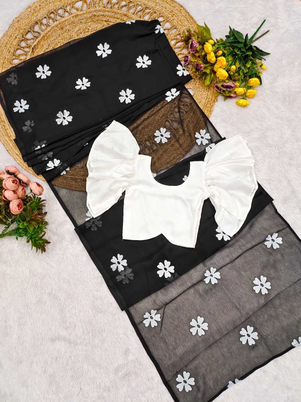 Ynf Chinon Silk KESH505 012 Kids Wear Wholesale Kids Saree Dress Kids Festive Wear Kids Wedding Outfits Manufacturer- Kids Exports