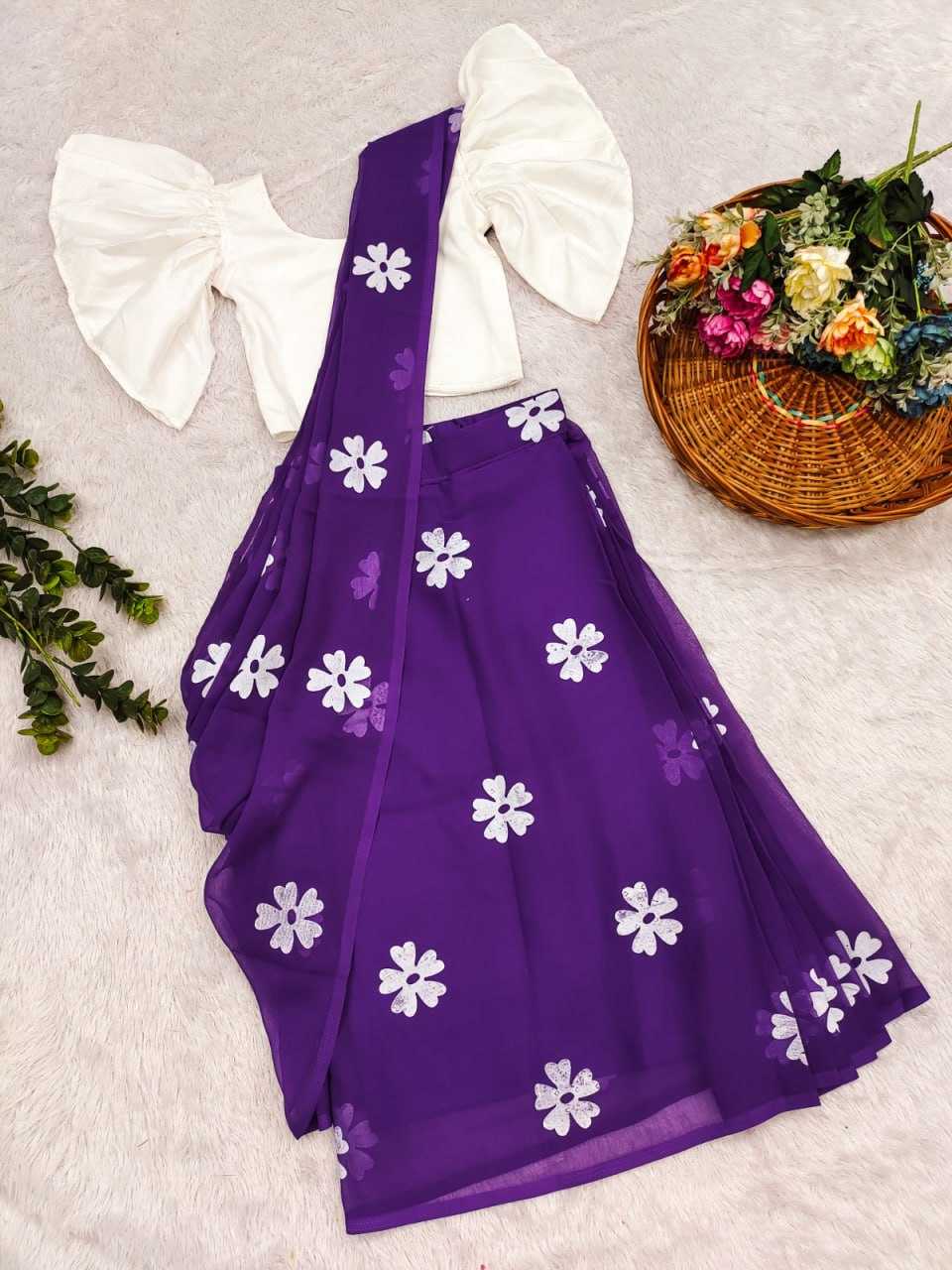 Ynf Chinon Silk KESH505 012 Kids Wear Wholesale Kids Saree Dress Kids Festive Wear Kids Wedding Outfits Manufacturer- Kids Exports