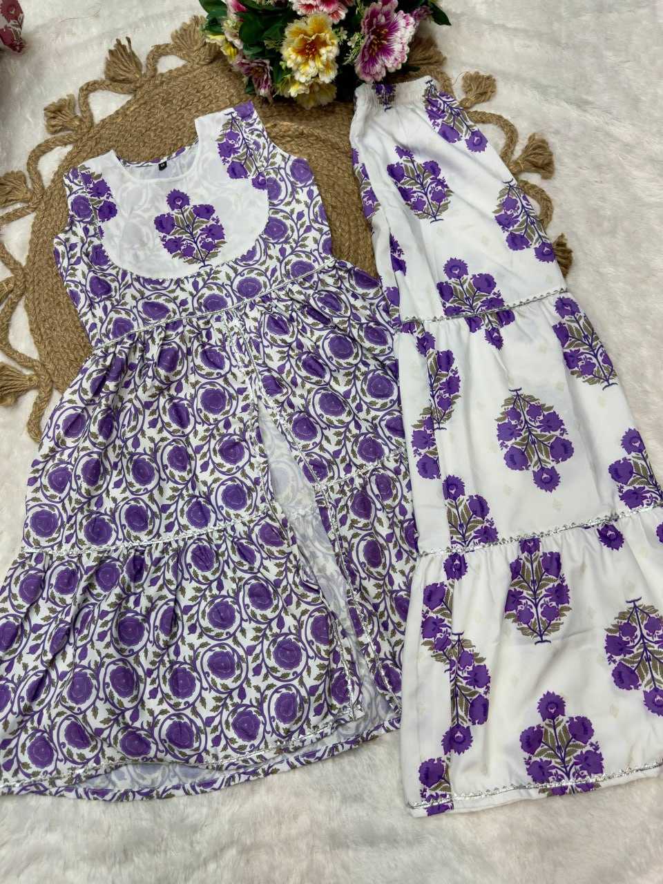 Ynf Cotton KESH642 011 Kids Wear Wholesale Kids Sharara Girls Kurti Kids Party Wear Ethnic Manufacturer- Kids Exports